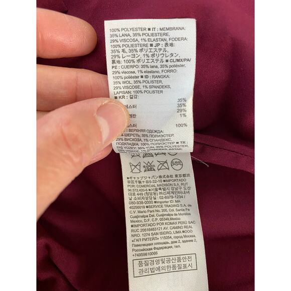 Banana Republic Women's 2 Pink Eyelash Fringe Wool Blend Sheath Dress - Picture 4 of 5